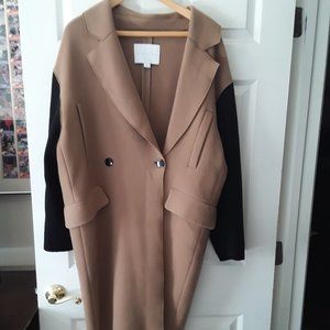 EUC Noon by Noor Aurora Oversized Cocoon Coat Neutral Colors Size M